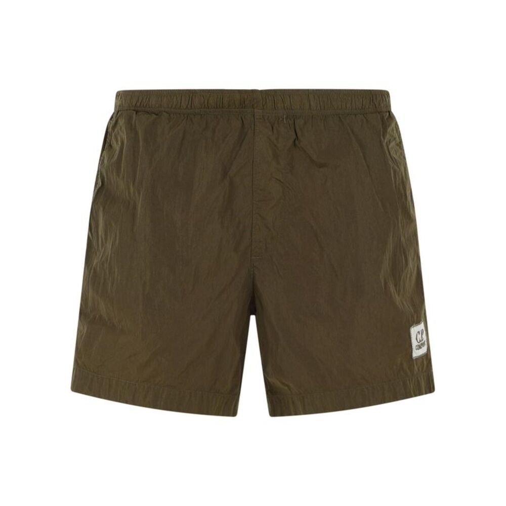 C.P. Company Green Polyamide Swimsuit Men